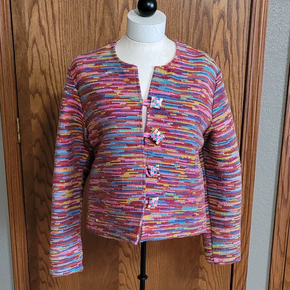Don't Mess with Texas Cotton rug-weave jacket